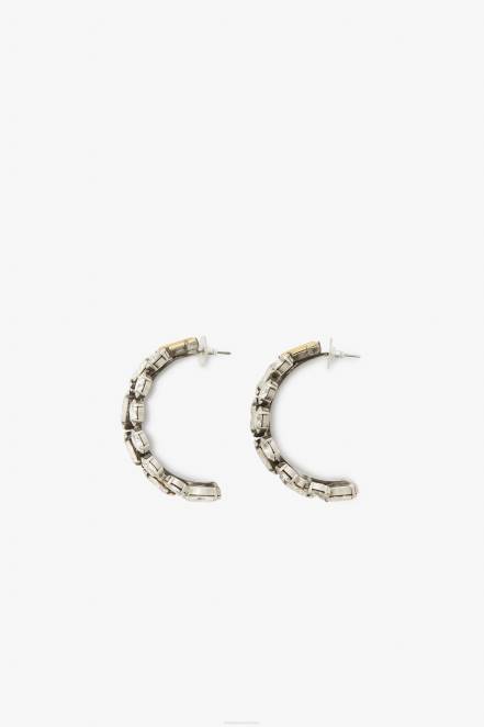 Women Ermanno Scervino Argento Crystal-Adorned Earrings 424R177