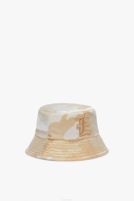Women Ermanno Scervino Beige Camouflage Bucket Hat 424R206