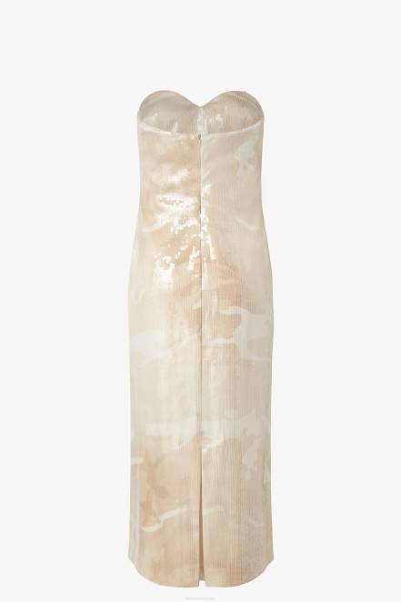 Women Ermanno Scervino Beige Camouflage Bustier Dress 424R2