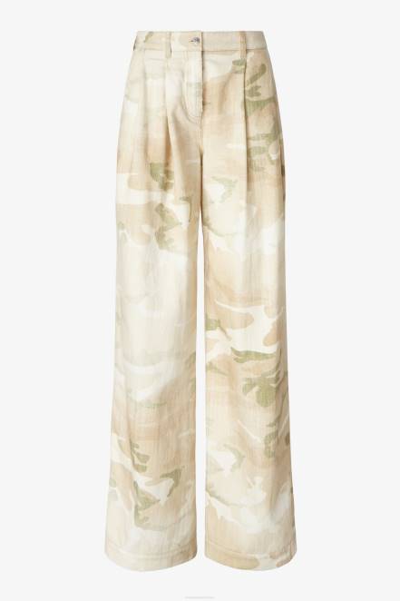 Women Ermanno Scervino Beige Light Camouflage Jeans 424R104