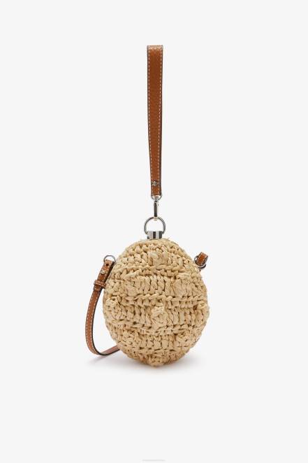 Women Ermanno Scervino Beige Raffia Boom Boom Bag 424R143