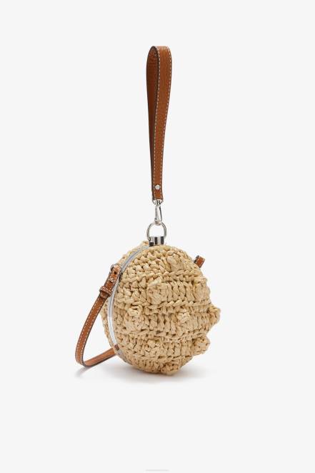 Women Ermanno Scervino Beige Raffia Boom Boom Bag 424R143