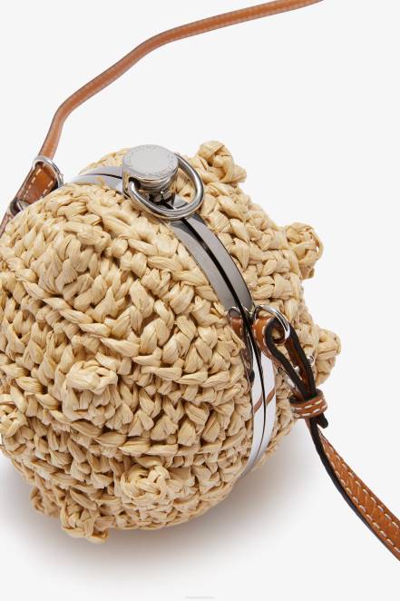 Women Ermanno Scervino Beige Raffia Boom Boom Bag 424R143