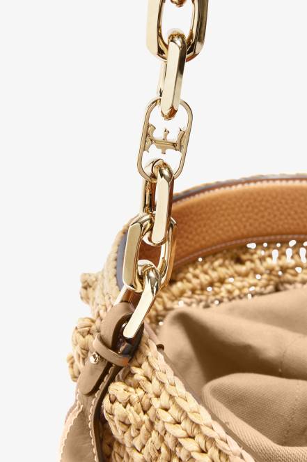 Women Ermanno Scervino Beige Raffia Bucket Bag 424R134