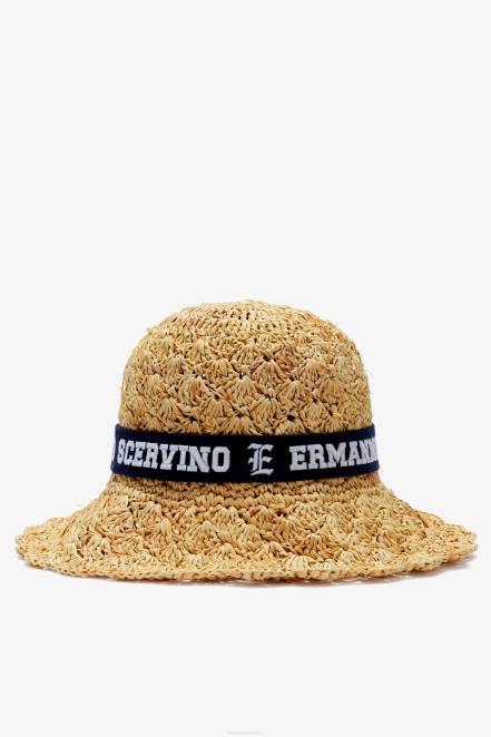 Women Ermanno Scervino Beige Raffia Hat 424R204