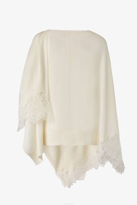 Women Ermanno Scervino Bianco Lace-Detailed Stole 424R211