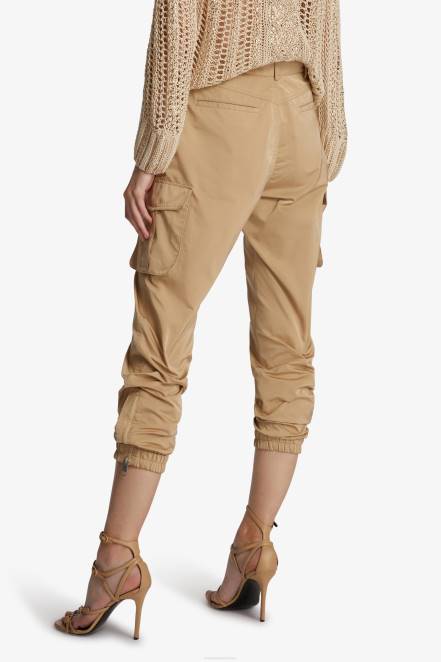 Women Ermanno Scervino Black Technical Duchesse Cargo Trousers 424R105