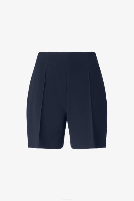 Women Ermanno Scervino Blue Cady Bermuda Shorts 424R116