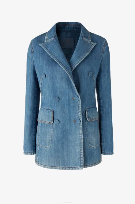 Women Ermanno Scervino Blue Denim Jacket 424R22
