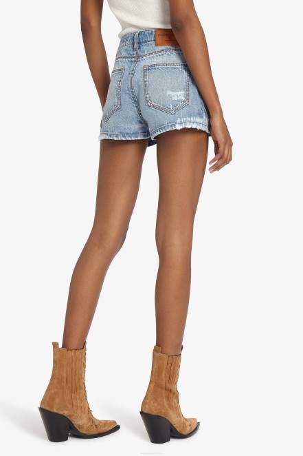 Women Ermanno Scervino Blue Embroidered Shorts 424R115