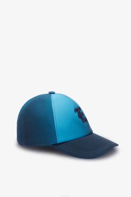 Women Ermanno Scervino Blue Nuanced Baseball Cap 424R203