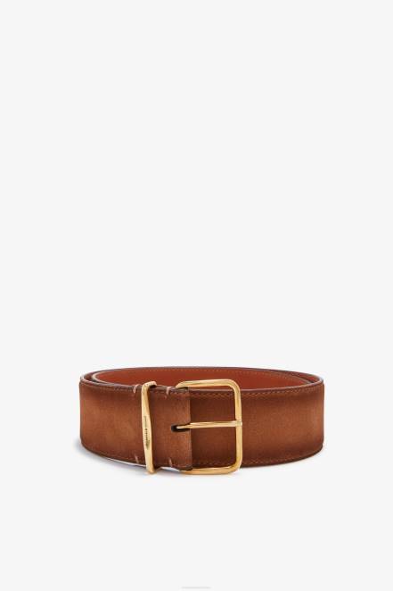 Women Ermanno Scervino Brown Nuanced Suede Belt 424R195