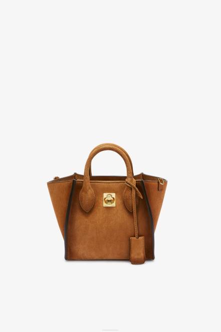 Women Ermanno Scervino Brown Suede Mini Maggie Bag 424R162