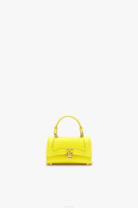 Women Ermanno Scervino Giallo Crocodile Bowling Bag With Logo 424R141