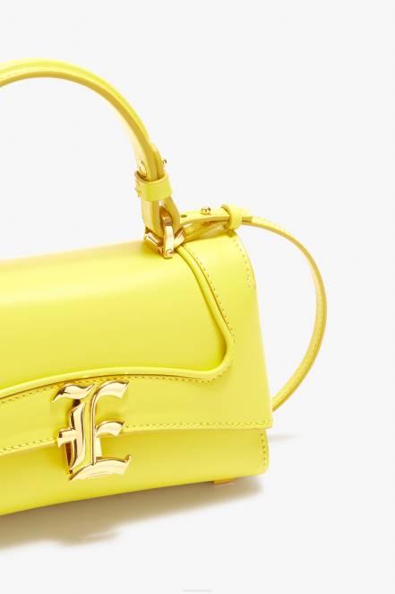 Women Ermanno Scervino Giallo Crocodile Bowling Bag With Logo 424R141