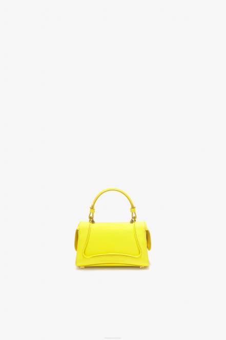 Women Ermanno Scervino Giallo Crocodile Bowling Bag With Logo 424R141