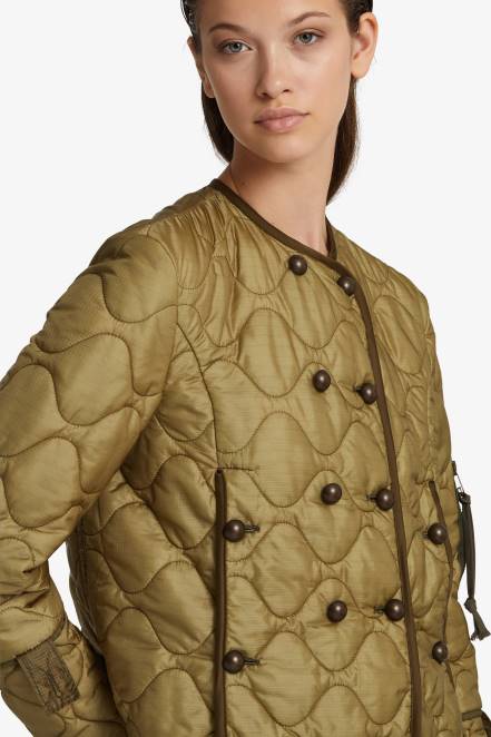 Women Ermanno Scervino Green Lightweight Padded Jacket 424R18