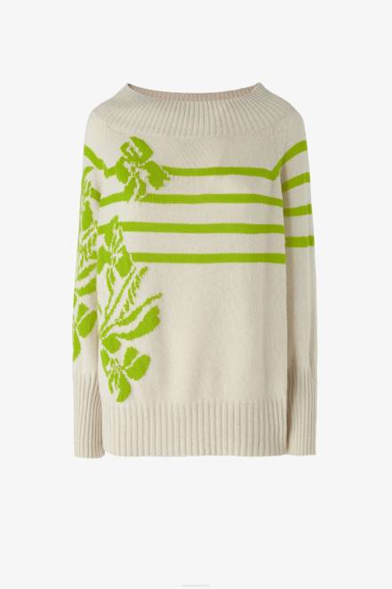 Women Ermanno Scervino Green Oversized Recycled Cashmere Sweater 424R59