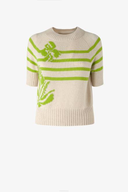 Women Ermanno Scervino Green Recycled Yarn T-Shirt 424R60
