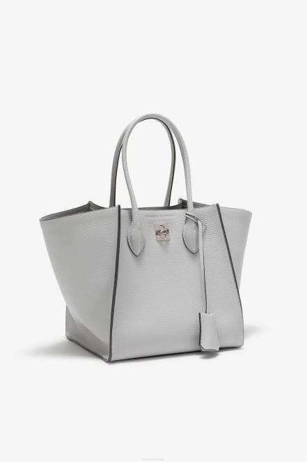 Women Ermanno Scervino Grigio Hammered Calfskin Maggie Bag 424R152
