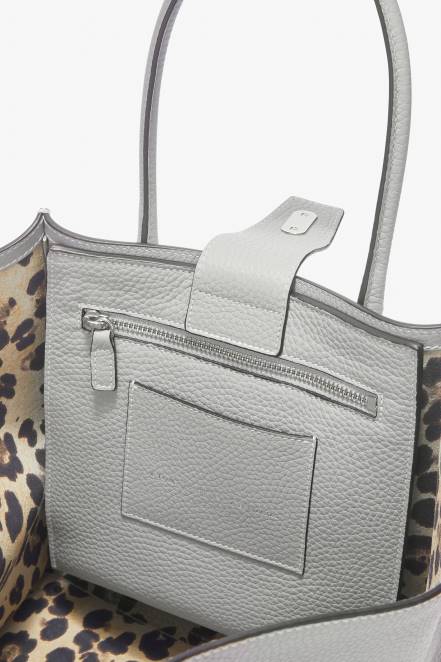 Women Ermanno Scervino Grigio Hammered Calfskin Maggie Bag 424R152