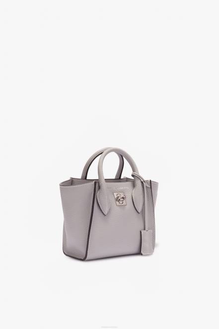 Women Ermanno Scervino Grigio Hammered Calfskin Mini Maggie Bag 424R153