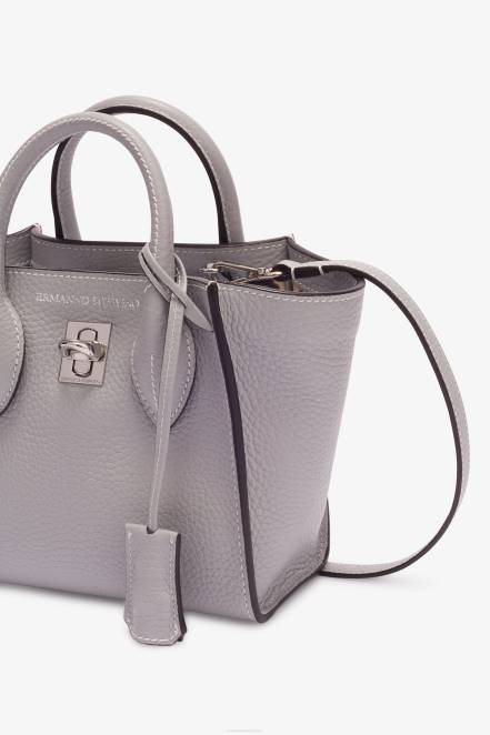 Women Ermanno Scervino Grigio Hammered Calfskin Mini Maggie Bag 424R153