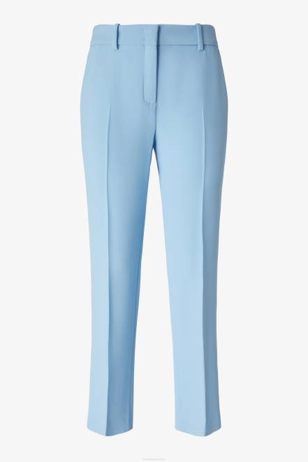 Women Ermanno Scervino Light Blue Cady Trousers 424R118
