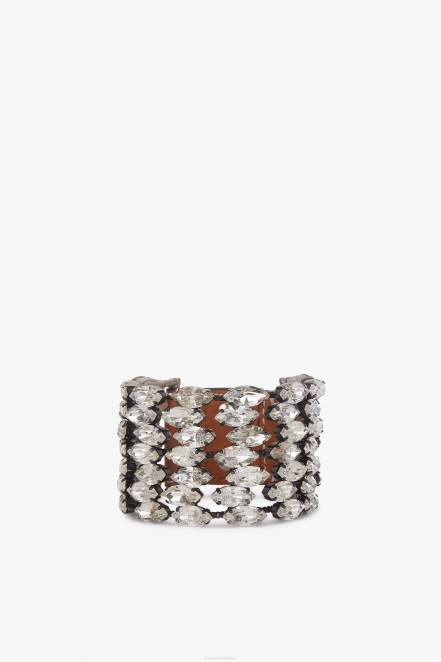 Women Ermanno Scervino Marrone Crystal-Adorned Bracelet 424R176