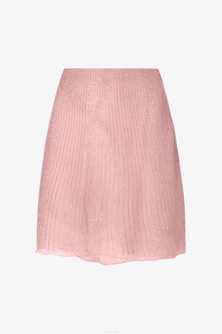 Women Ermanno Scervino Pink Crystal-Detailed Miniskirt 424R124