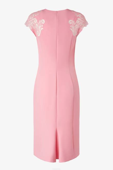 Women Ermanno Scervino Pink Lace-Detailed Midi Dress 424R8
