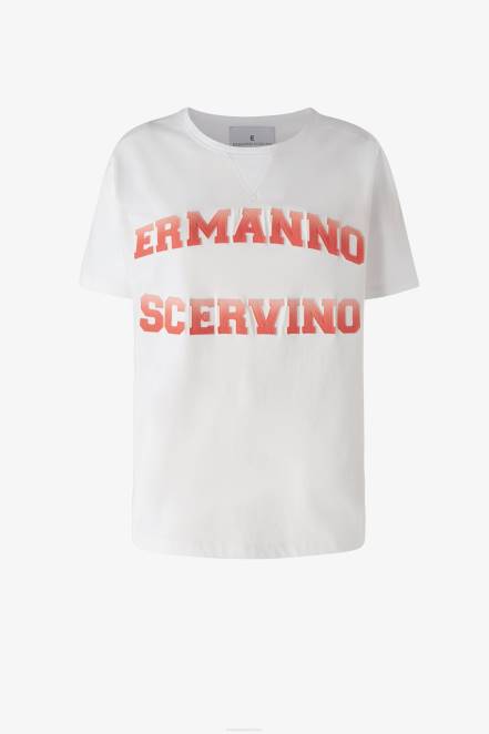 Women Ermanno Scervino Red Oversized Logo T-Shirt 424R98