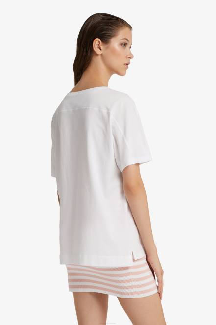 Women Ermanno Scervino Red Oversized Logo T-Shirt 424R98