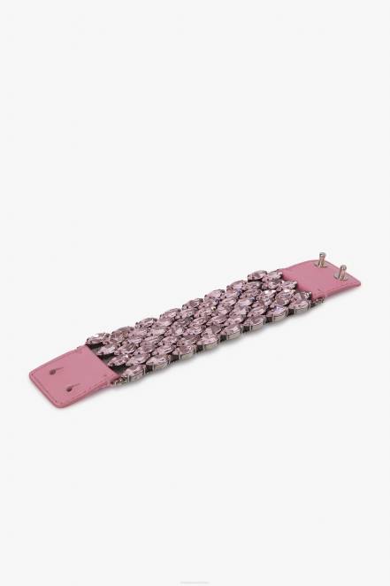 Women Ermanno Scervino Rosa Crystal-Adorned Cuff 424R175