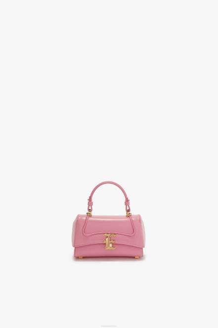 Women Ermanno Scervino Rosa Small Leather Bowling Bag With Logo 424R139