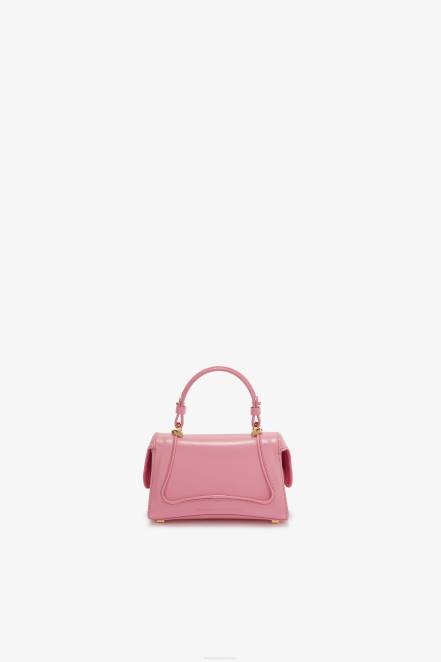 Women Ermanno Scervino Rosa Small Leather Bowling Bag With Logo 424R139