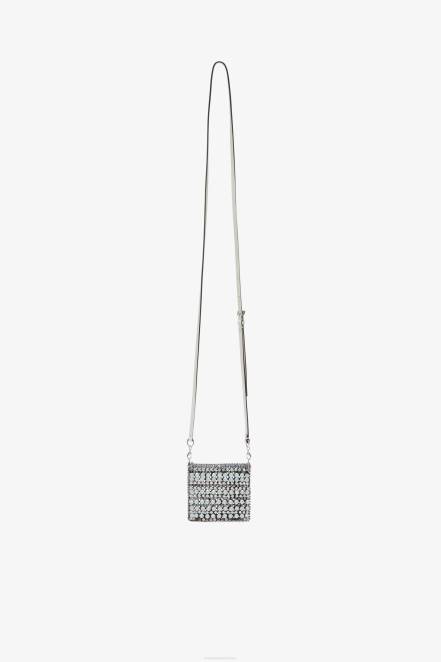 Women Ermanno Scervino Silver Bejewelled Mini Bag 424R187