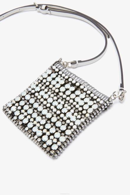 Women Ermanno Scervino Silver Bejewelled Mini Bag 424R187