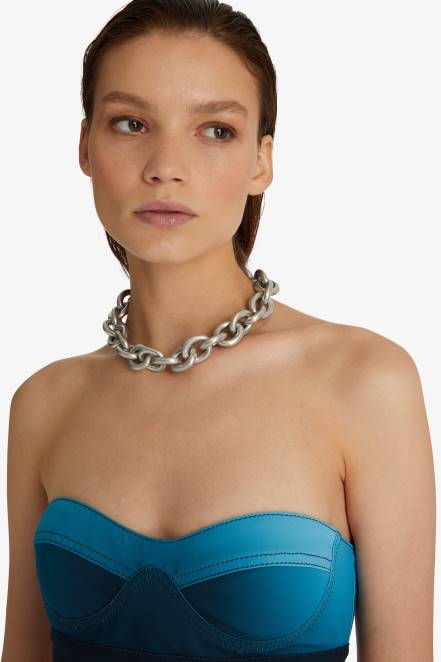 Women Ermanno Scervino Silver Choker Necklace 424R183