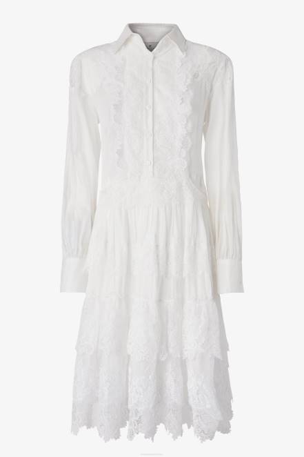 Women Ermanno Scervino White Cotton Shirt Dress 424R16