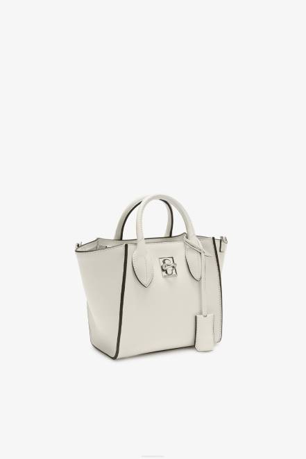 Women Ermanno Scervino White Leather Mini Maggie Bag 424R160