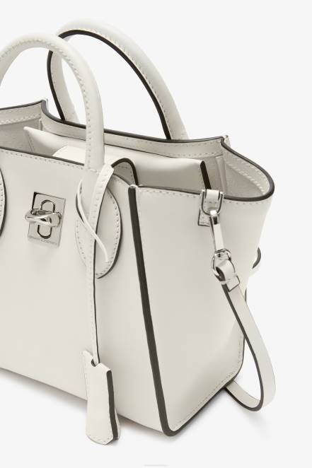 Women Ermanno Scervino White Leather Mini Maggie Bag 424R160