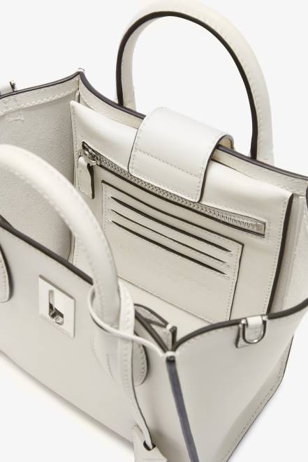 Women Ermanno Scervino White Leather Mini Maggie Bag 424R160