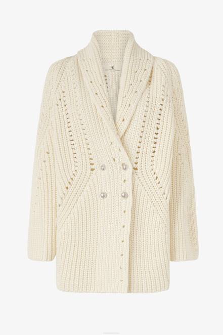Women Ermanno Scervino White Oversized Cotton Cardigan 424R43