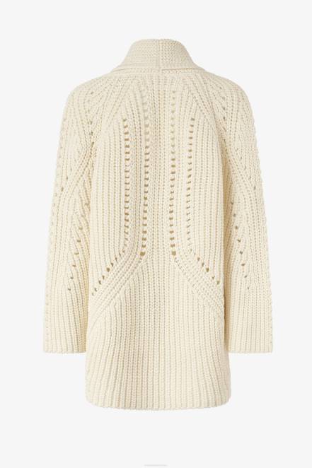 Women Ermanno Scervino White Oversized Cotton Cardigan 424R43