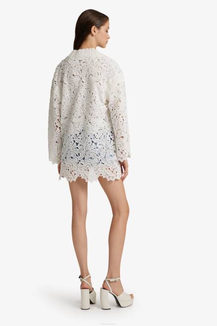 Women Ermanno Scervino White Oversized Macram Cardigan 424R49
