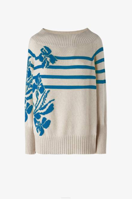 Women Ermanno Scervino White Oversized Recycled Cashmere Sweater 424R58