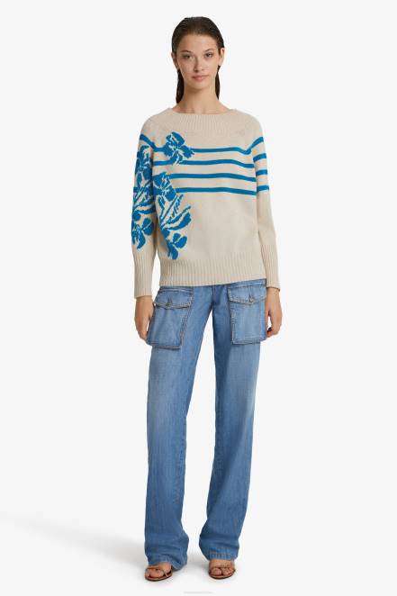 Women Ermanno Scervino White Oversized Recycled Cashmere Sweater 424R58