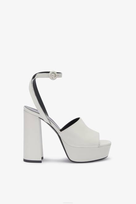 Women Ermanno Scervino White Platform Sandals 424R169