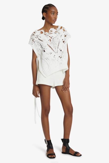 Women Ermanno Scervino White Tailored Shorts 424R107